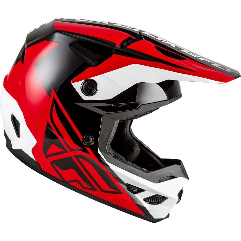 CASQUE FLY RACING KINETIC CREST ROUGE/NOIR/BLANC