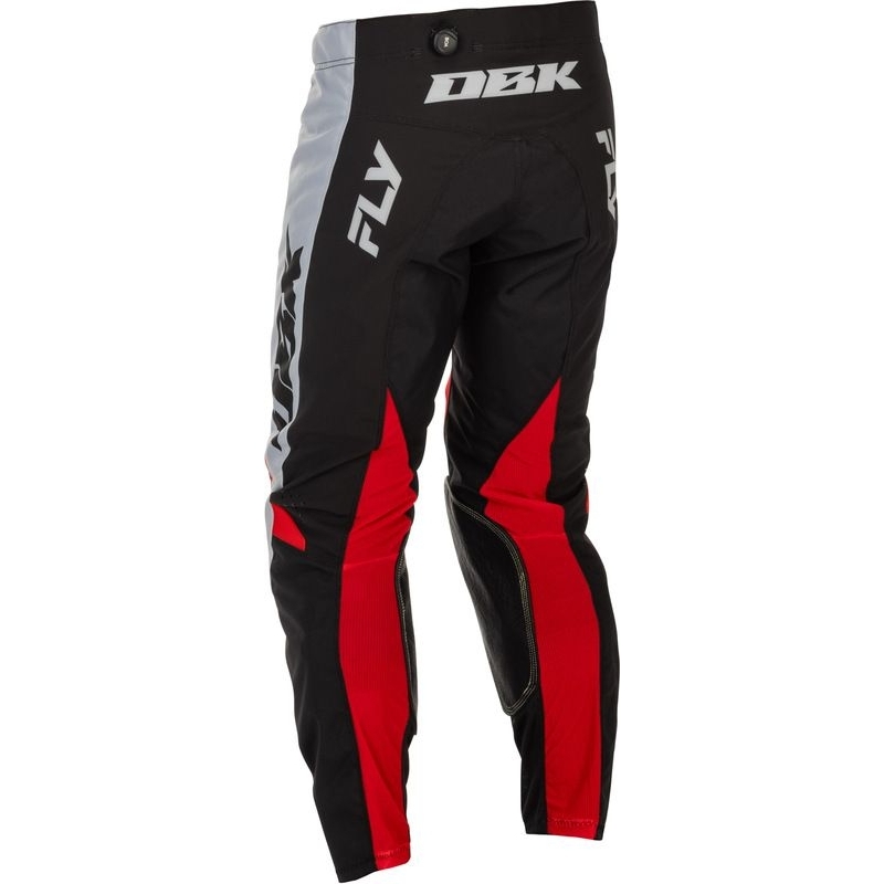 PANTALON MOTOCROSS FLY RACING KINETIC DBK GRIS/NOIR/ROUGE