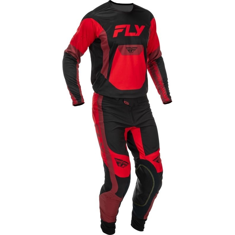 PANTALON MOTOCROSS FLY RACING LITE NOIR/ROUGE