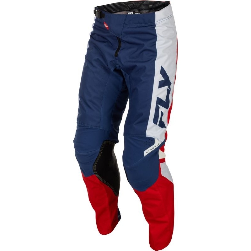 PANTALON MOTOCROSS FLY RACING KINETIC  ROUGE/BLANC/BLEU
