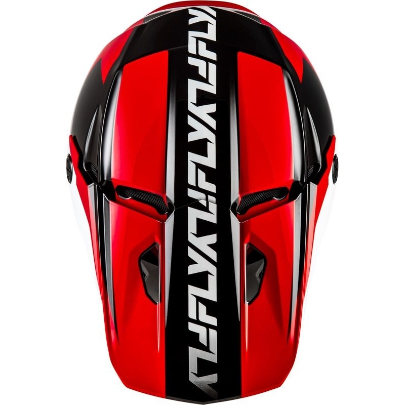 CASQUE FLY RACING KINETIC CREST ROUGE/NOIR/BLANC