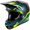 CASQUE FLY RACING FORMULA S CARBONE BYTE NOIR CARBONE/TEAL/LIME