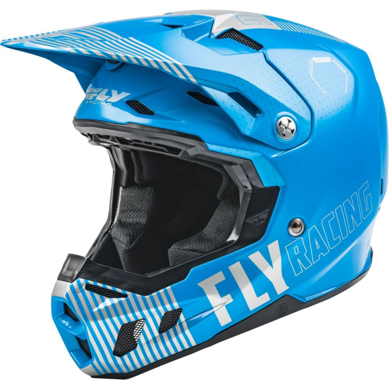 CASQUE FLY FORMULA CC PRIMARY BLEU/GRIS Casque moto cross