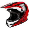 CASQUE FLY RACING KINETIC CREST ROUGE/NOIR/BLANC