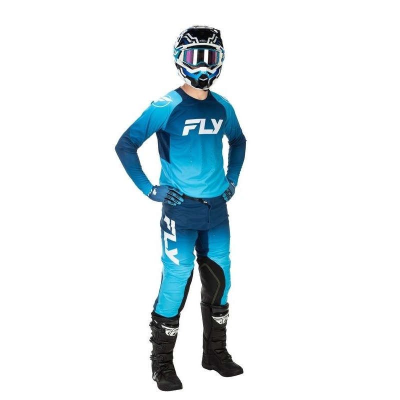 MAILLOT MOTOCROSS FLY RACING EVOLUTION DST BLEU/BLANC
