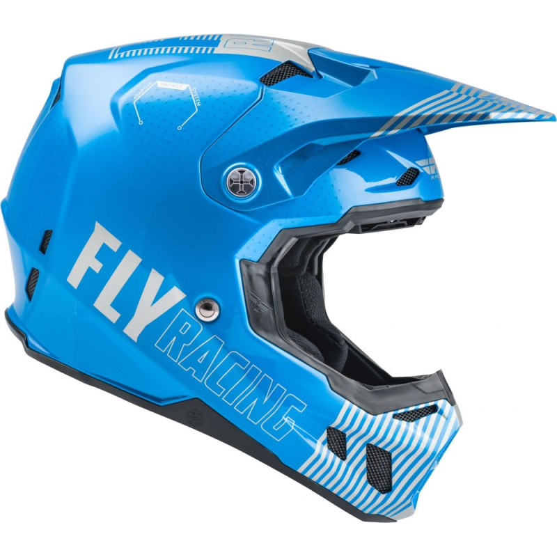 CASQUE FLY FORMULA CC PRIMARY BLEU/GRIS Casque moto cross