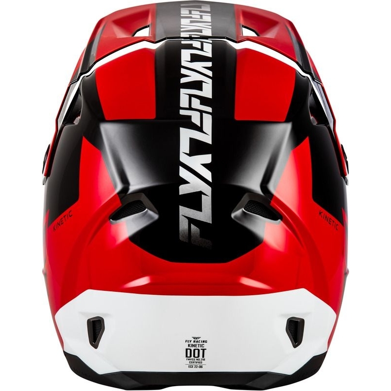 CASQUE FLY RACING KINETIC CREST ROUGE/NOIR/BLANC