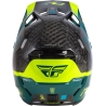 CASQUE FLY RACING FORMULA S CARBONE BYTE NOIR CARBONE/TEAL/LIME
