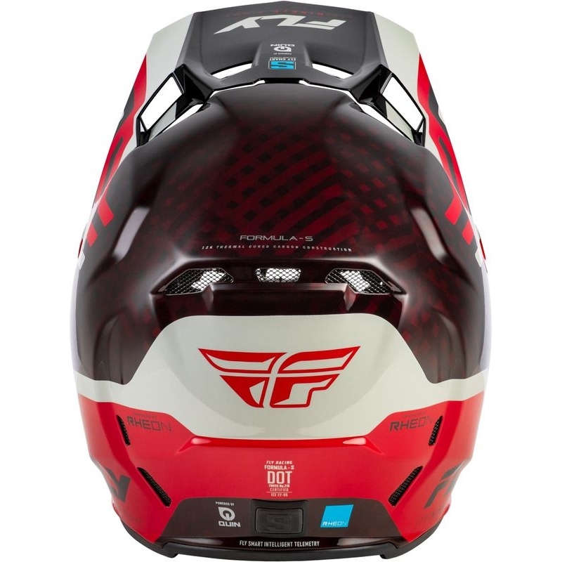 CASQUE MOTOCROSS FLY RACING FORMULA S CARBONE BYTE ROUGE CARBONE/ROUGE/GRIS