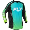 MAILLOT MOTOCROSS FLY RACING F-16 AQUA/NOIR/BLANC