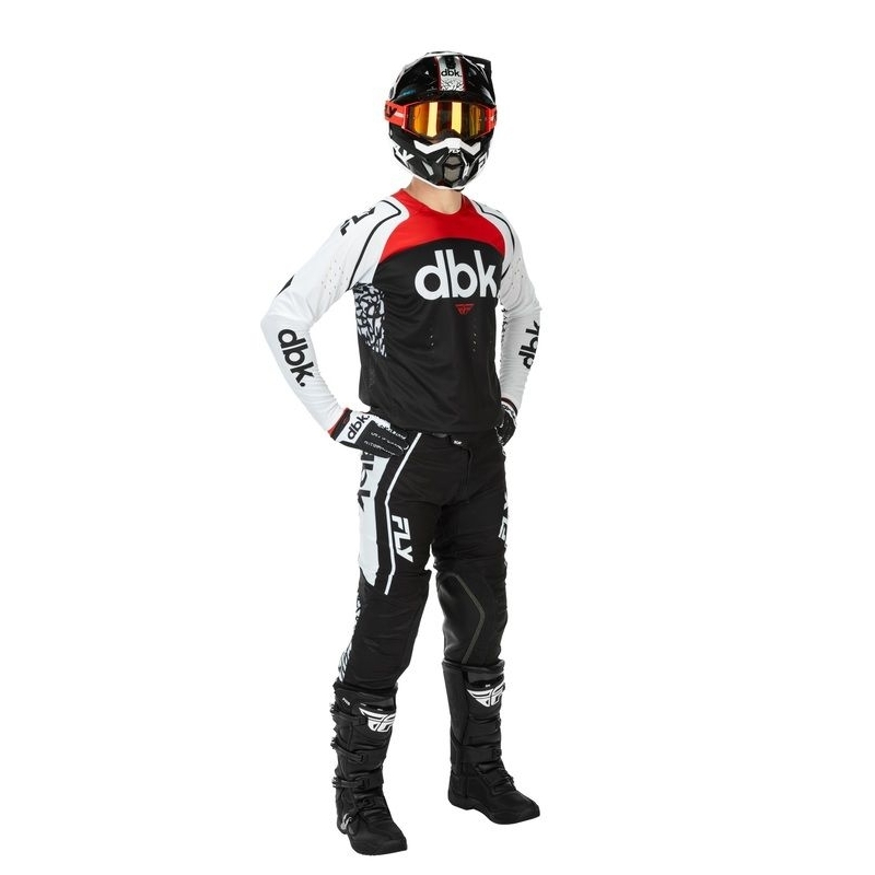 MAILLOT MOTOCROSS FLY RACING EVOLUTION DST DBK NOIR/BLANC/ROUGE