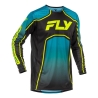 MAILLOT MOTOCROSS FLY RACING ENFANT RAYCE VELO TEAL/NOIR/LIME