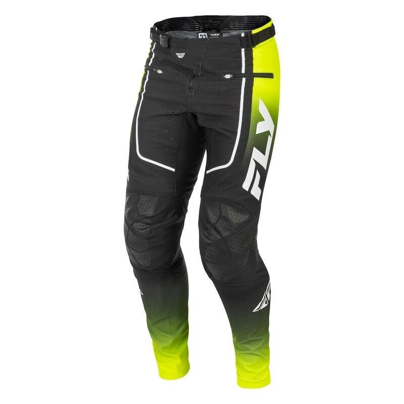 PANTALON MOTOCROSS FLY RACING ENFANT RAYCE VELO LIME/NOIR/BLANC