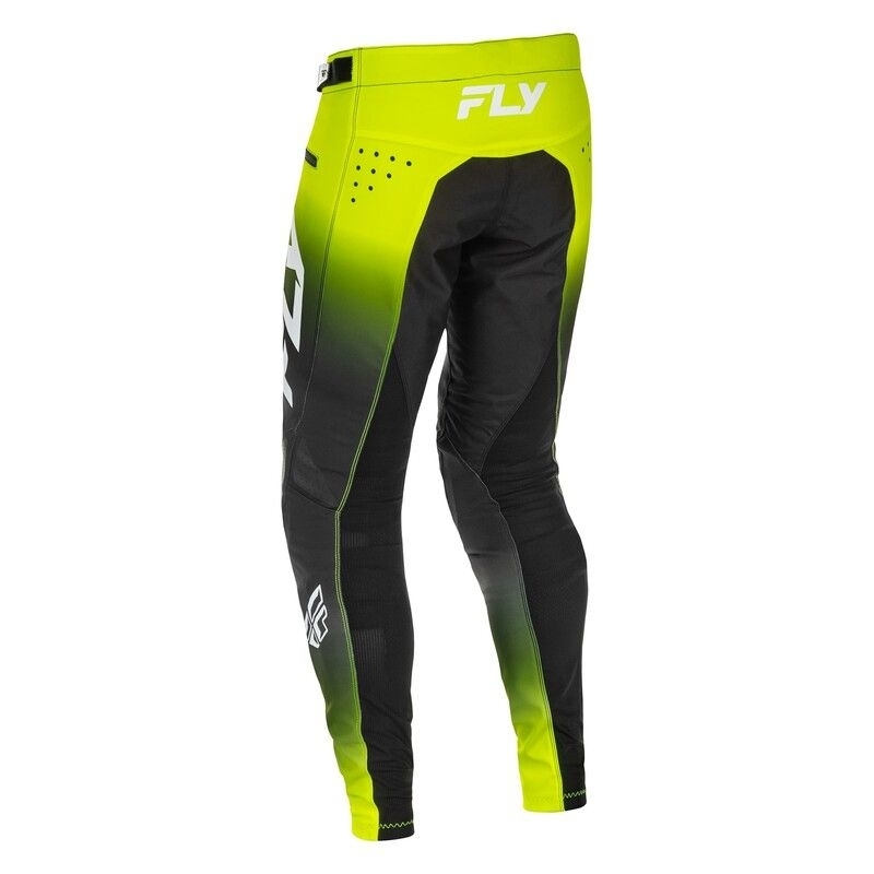 PANTALON MOTOCROSS FLY RACING ENFANT RAYCE VELO LIME/NOIR/BLANC