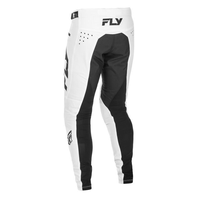 PANTALON MOTOCROSS FLY RACING ENFANT RAYCE VELO BLANC/NOIR