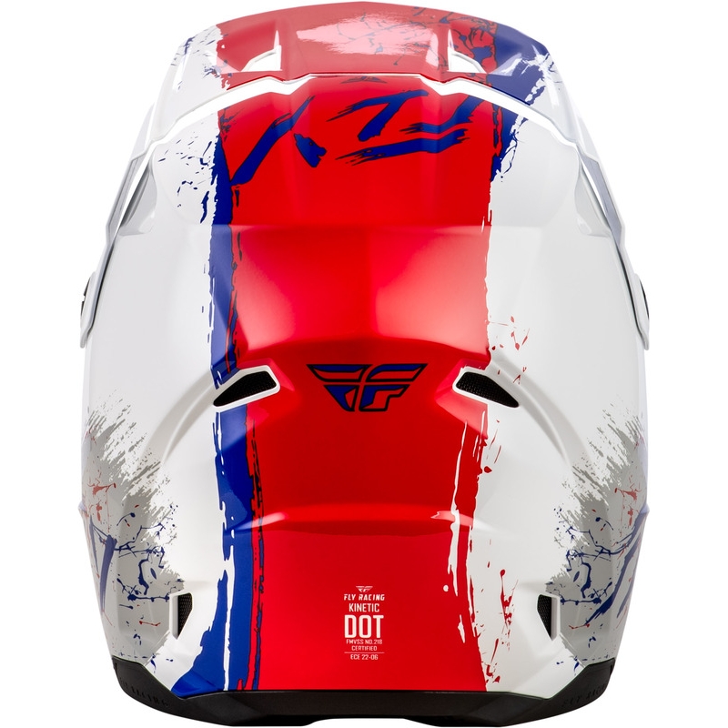 Casque Fly Racing Enfant Kinetic Drip Rouge/blanc/bleu