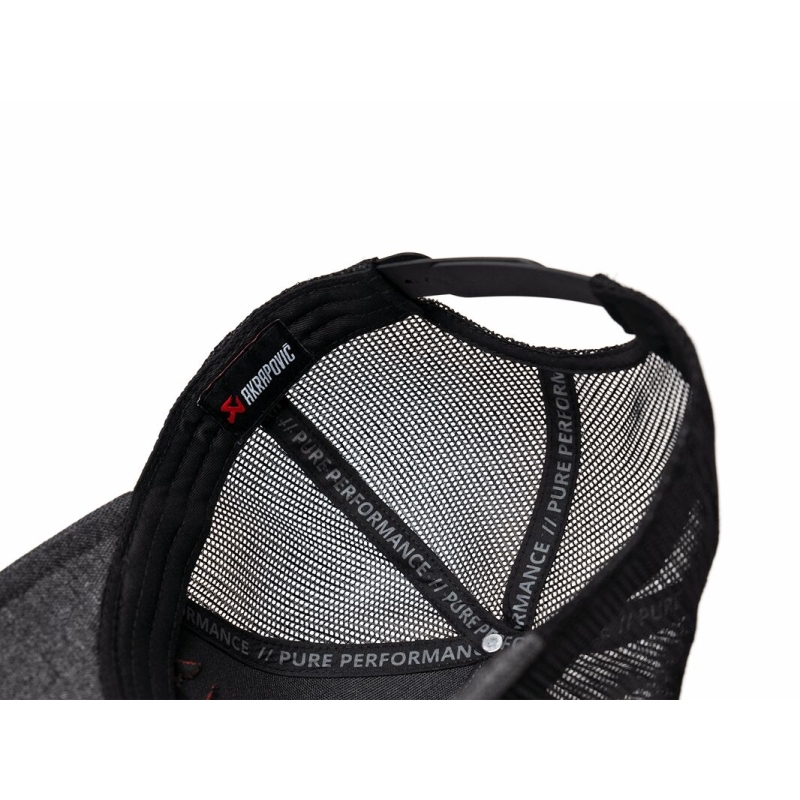 CASQUETTE AKRAPOVIC TRUCKER AKRA LOGO GRIS FONCÉ