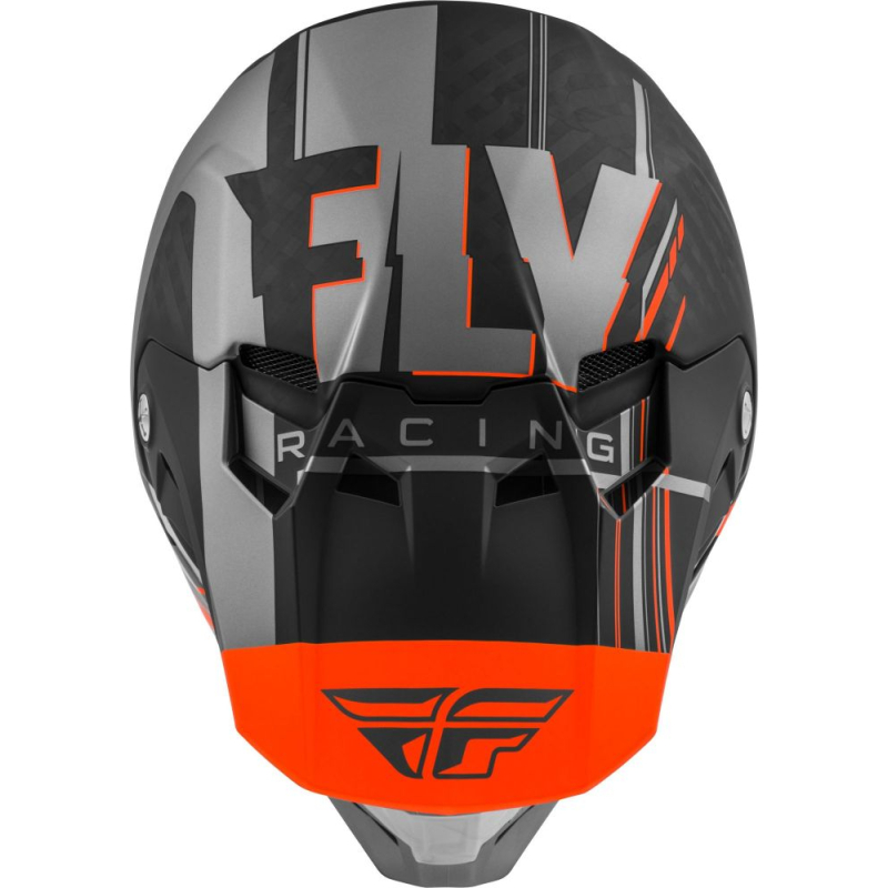 CASQUE FLY CARBONE FORMULA VECTOR ORANGE/GRIS/NOIR MAT Casque moto cross