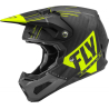 CASQUE FLY CARBONE FORMULA VECTOR JAUNE FLUO/GRIS/NOIR MAT Casque moto cross