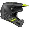 CASQUE FLY CARBONE FORMULA VECTOR JAUNE FLUO/GRIS/NOIR MAT Casque moto cross