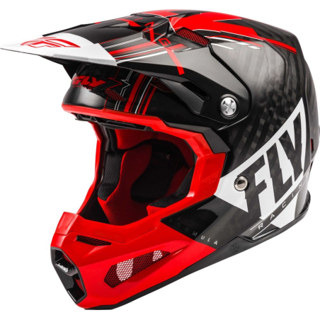 CASQUE FLY CARBONE FORMULA VECTOR ROUGE/BLANC/NOIR Casque moto cross