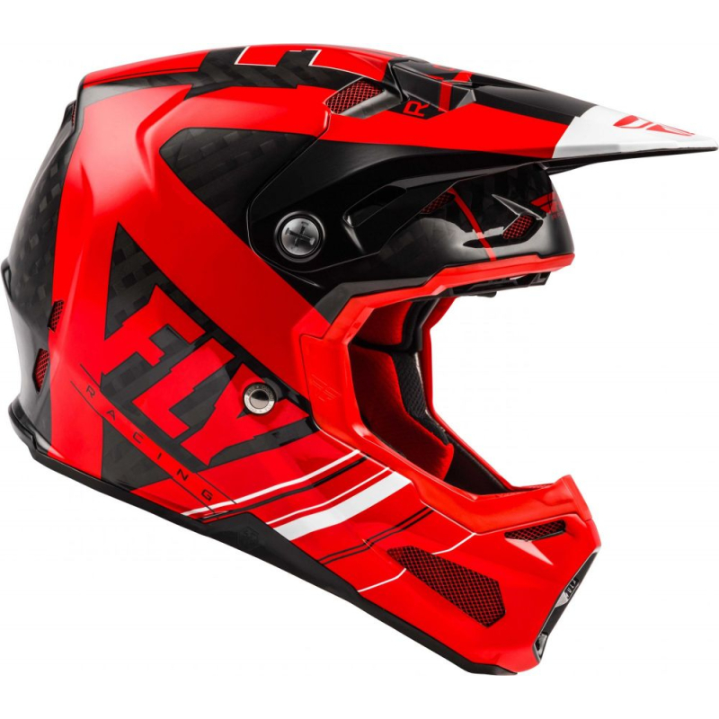 CASQUE FLY CARBONE FORMULA VECTOR ROUGE/BLANC/NOIR Casque moto cross