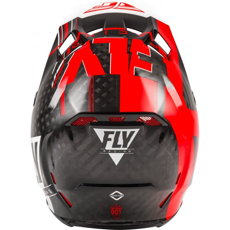 CASQUE FLY CARBONE FORMULA VECTOR ROUGE/BLANC/NOIR Casque moto cross