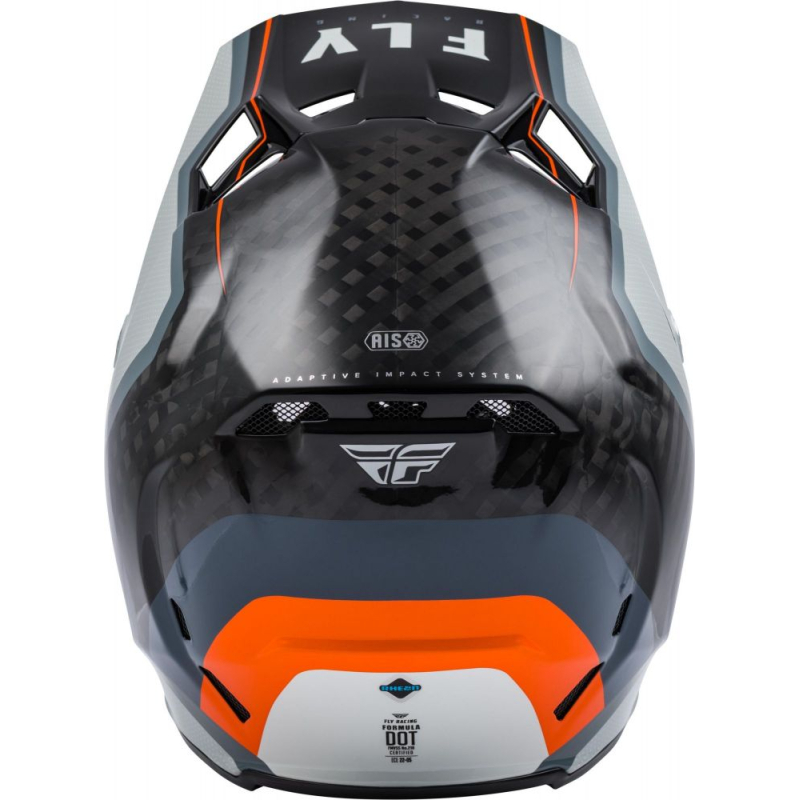 CASQUE FLY FORMULA CARBONE AXON NOIR/GRIS/ORANGE Casque moto cross