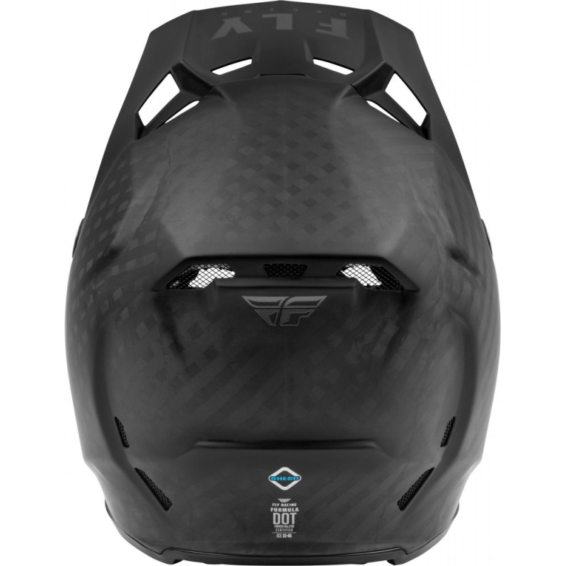 CASQUE FLY CARBONE FORMULA CARBON SOLID NOIR CARBON MAT Casque moto cross