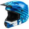 CASQUE FLY KINETIC THRIVE 2021 BLEU/BLANC Casque moto cross