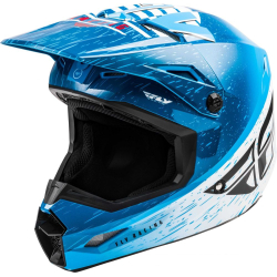 CASQUE FLY KINETIC K120 2020 BLEU/BLANC/ROUGE Casque moto cross