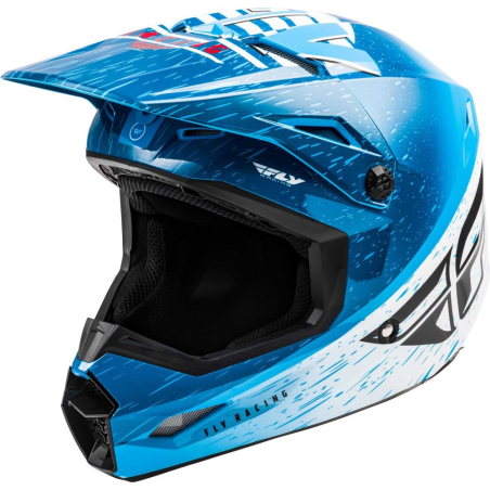 CASQUE FLY KINETIC K120 2020 BLEU/BLANC/ROUGE Casque moto cross