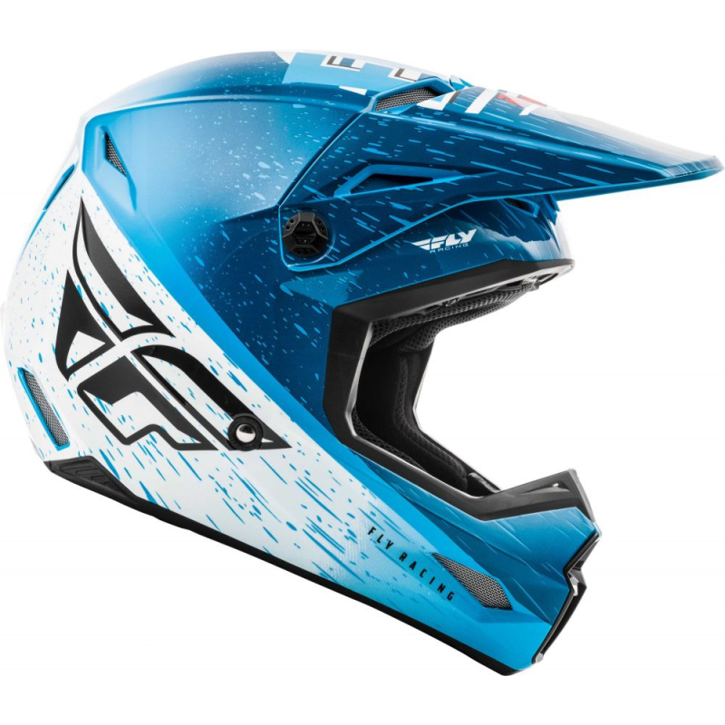CASQUE FLY KINETIC K120 2020 BLEU/BLANC/ROUGE Casque moto cross
