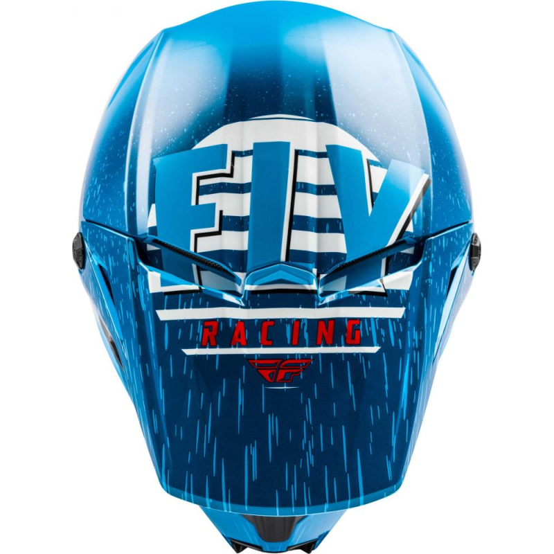CASQUE FLY KINETIC K120 2020 BLEU/BLANC/ROUGE Casque moto cross