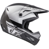 CASQUE FLY KINETIC STRAIGHT EDGE NOIR/BLANC Casque moto cross