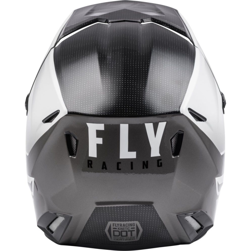 CASQUE FLY KINETIC STRAIGHT EDGE NOIR/BLANC Casque moto cross