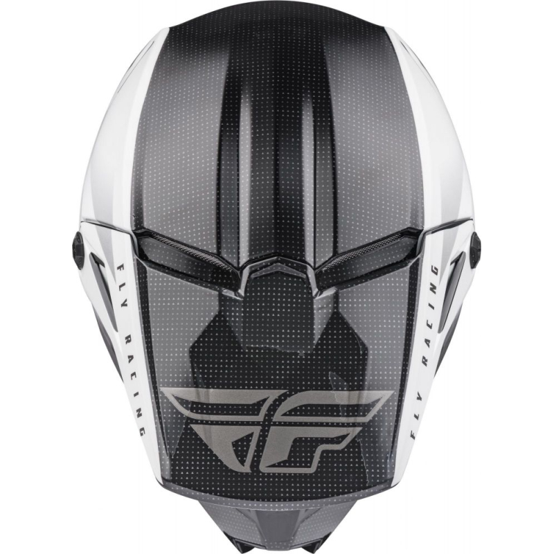 CASQUE FLY KINETIC STRAIGHT EDGE NOIR/BLANC Casque moto cross