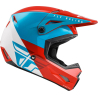 CASQUE FLY KINETIC STRAIGHT EDGE ROUGE/BLANC/BLEU Casque moto cross