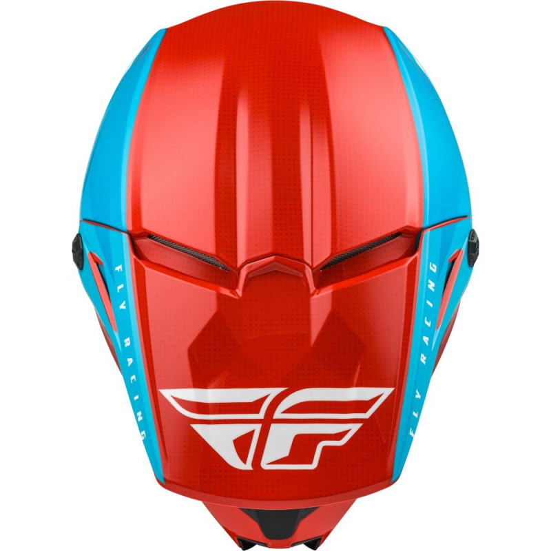 CASQUE FLY KINETIC STRAIGHT EDGE ROUGE/BLANC/BLEU Casque moto cross