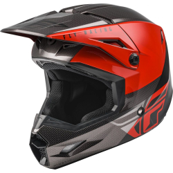 CASQUE FLY KINETIC STRAIGHT EDGE ROUGE/NOIR/GRIS Casque moto cross