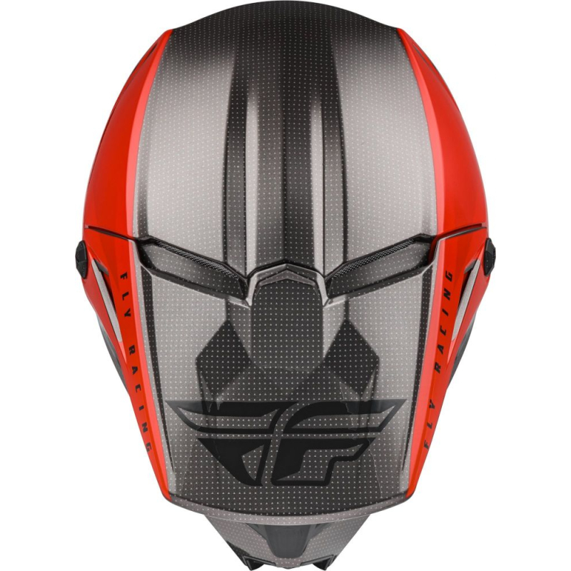 CASQUE FLY KINETIC STRAIGHT EDGE ROUGE/NOIR/GRIS Casque moto cross