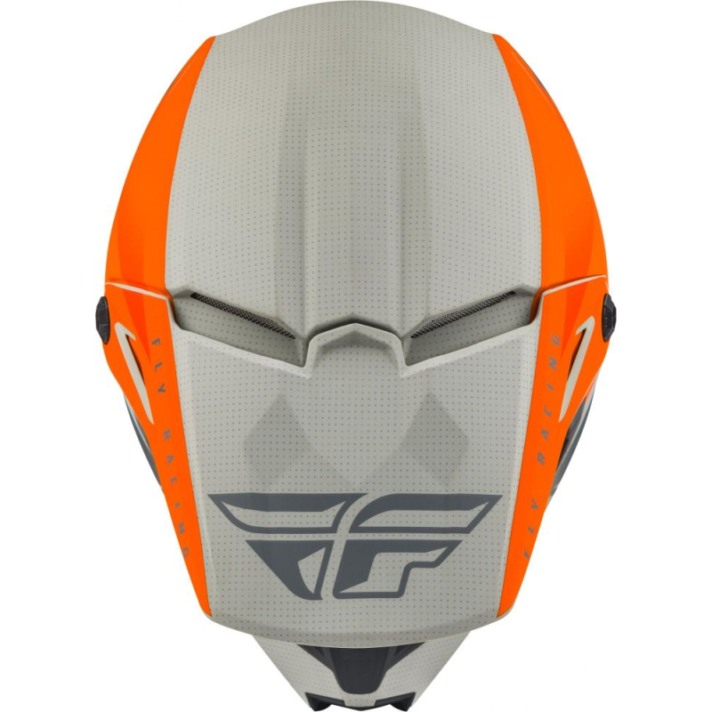 CASQUE FLY KINETIC STRAIGHT EDGE ORANGE/GRIS MAT Casque moto cross
