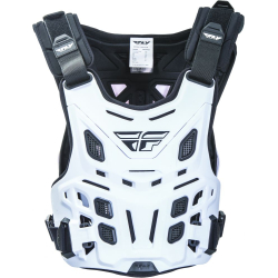 PLASTRON FLY REVEL ROOST RACE CE BLANC Pare pierre moto cross