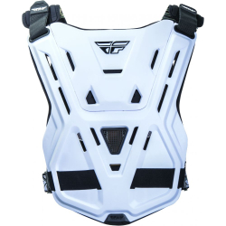 PLASTRON FLY REVEL ROOST RACE CE BLANC Pare pierre moto cross