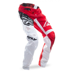 PANTALON FLY KINETIC BMX CRUX 2017 ROUGE/BLANC Pantalon moto cross enfant