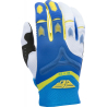 GANTS FLY EVO 2.0 BLEU/JAUNE/BLANC Gant moto cross