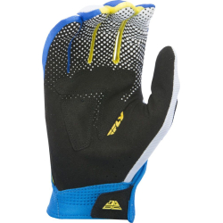 GANTS FLY EVO 2.0 BLEU/JAUNE/BLANC Gant moto cross