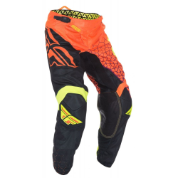 PANTALON KINETIC MESH ORANGE FLUO/NOIR/JAUNE FLUO Pantalon moto cross enfant