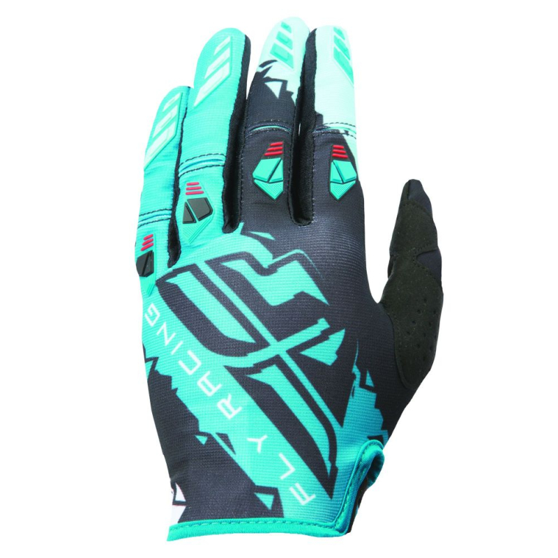 GANTS FLY KINETIC NOIR/DARK TEAL Gant moto cross