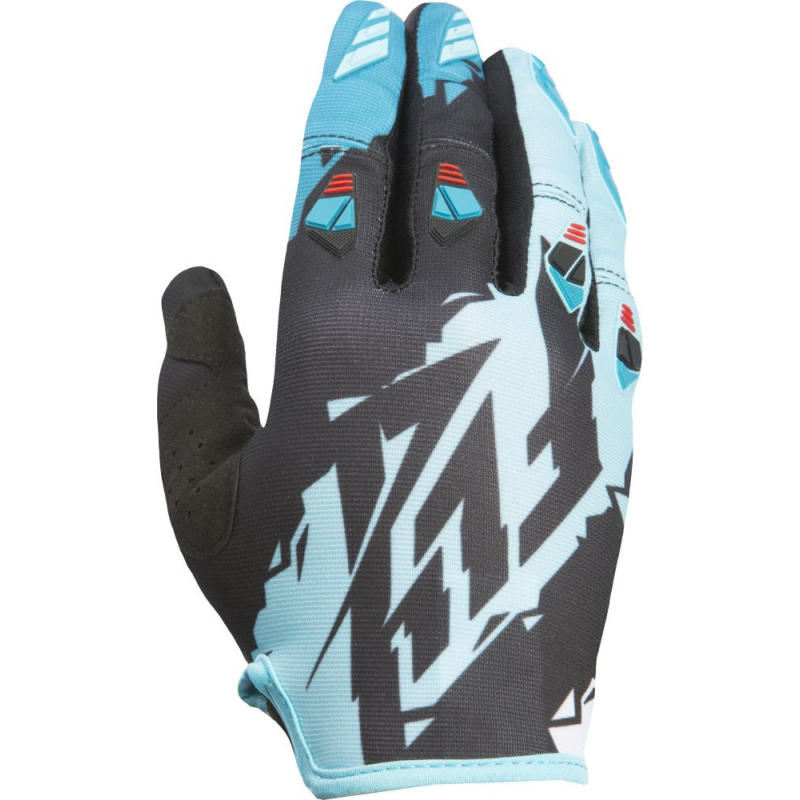 GANTS FLY KINETIC NOIR/DARK TEAL Gant moto cross
